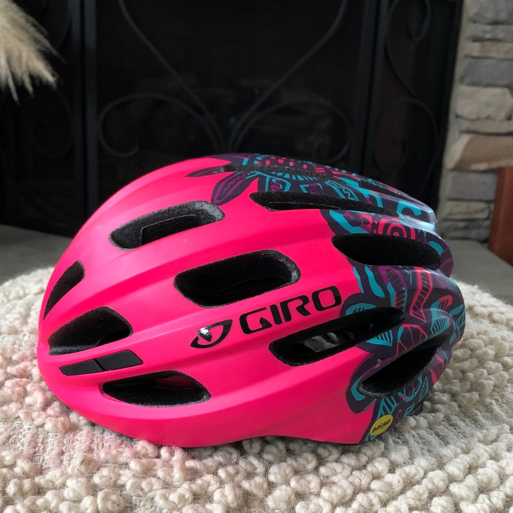 Giro Hale MIPS Youth Helmet (Matte Bright Pink) Like New Condition - Sz 50-57 cm